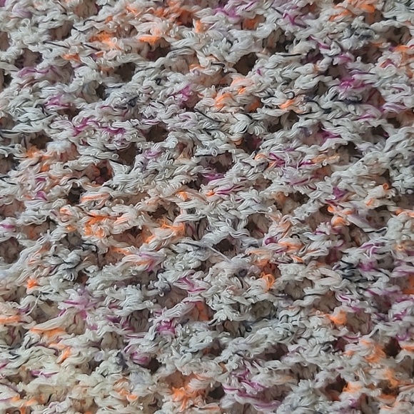 Anthro Akemi+Kin 'Hattie' Mulit-Color Crochet Poncho Sweater - Size OSFM - Picture 4 of 8